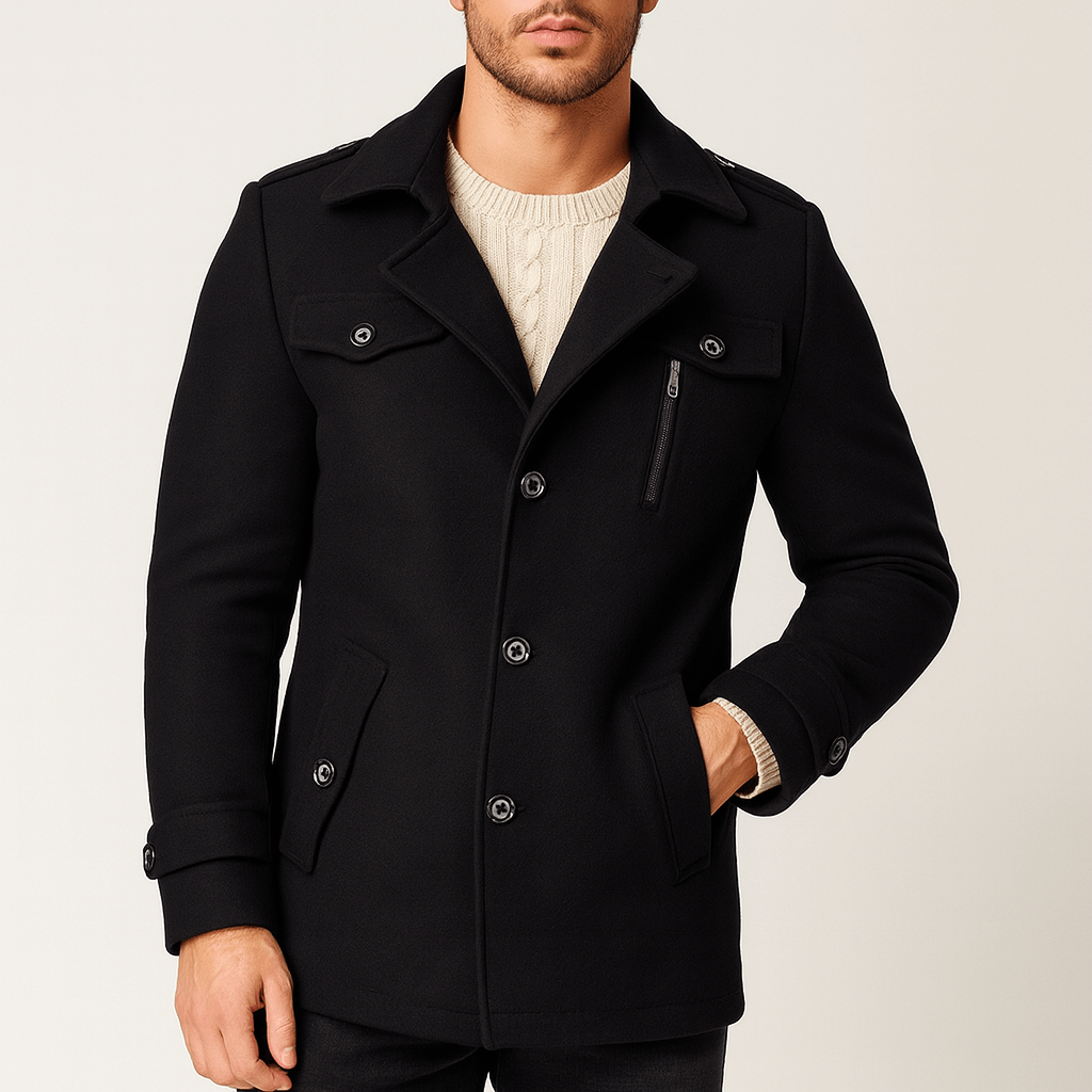 Stoneburry | Tailored Wool Blend Coat