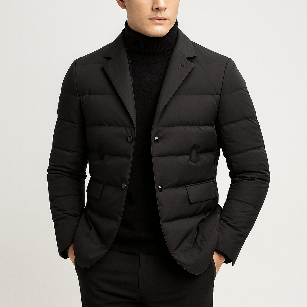 Stoneburry | Quilted Double-Breasted Jacket
