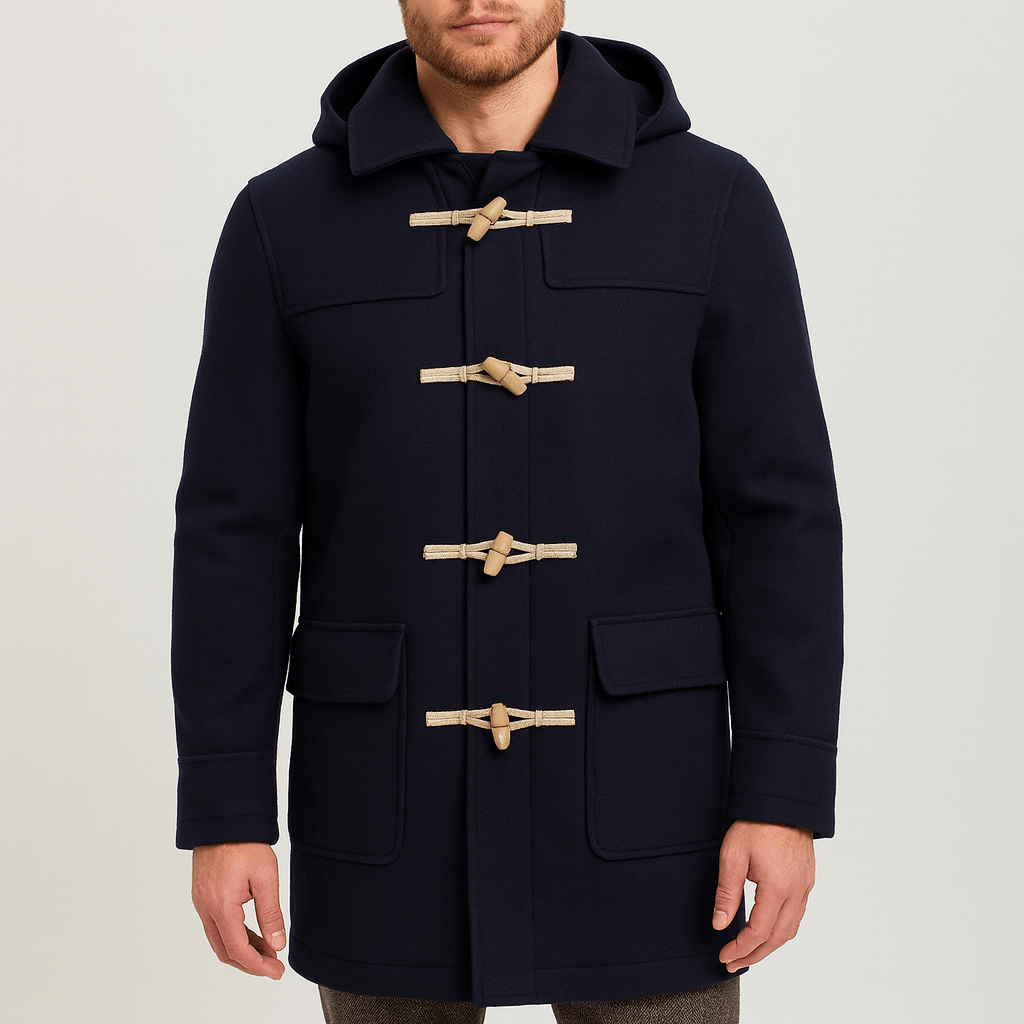 Stoneburry | Wool blend hooded trench coat