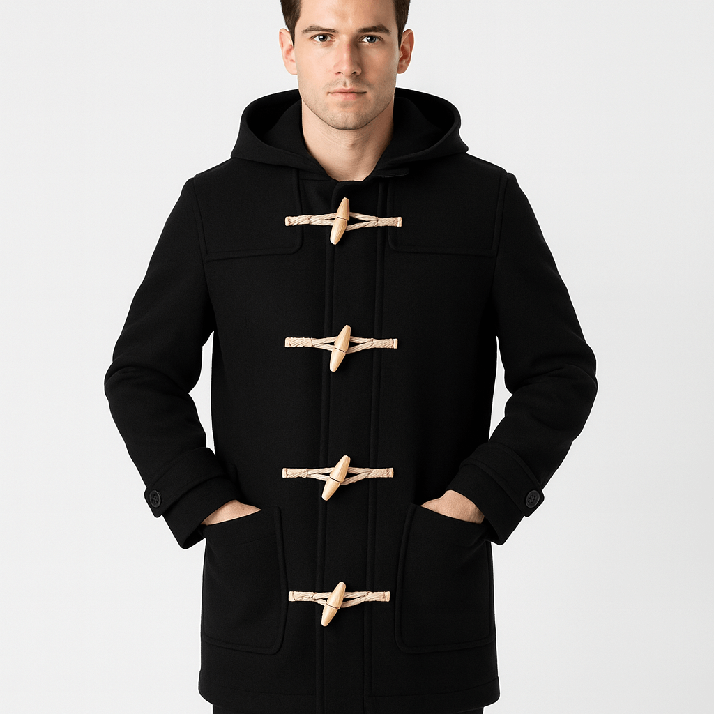 Stoneburry | Wool blend hooded trench coat