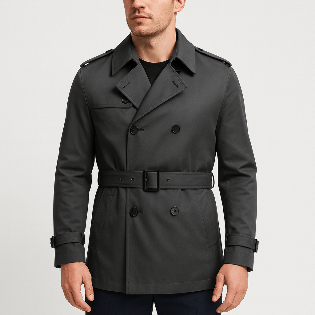Stoneburry | Tailored fit double-breasted trench coat
