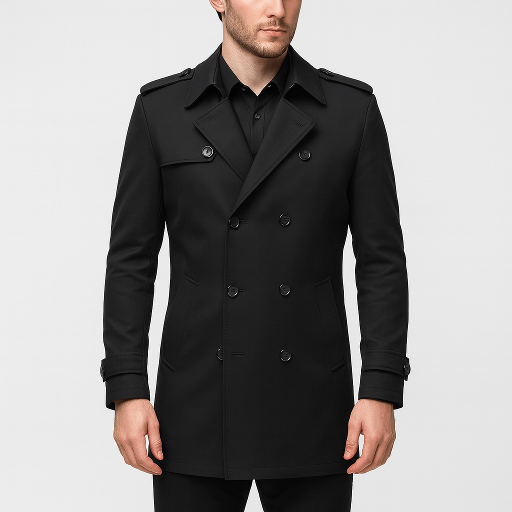 Stoneburry | Tailored fit double-breasted trench coat