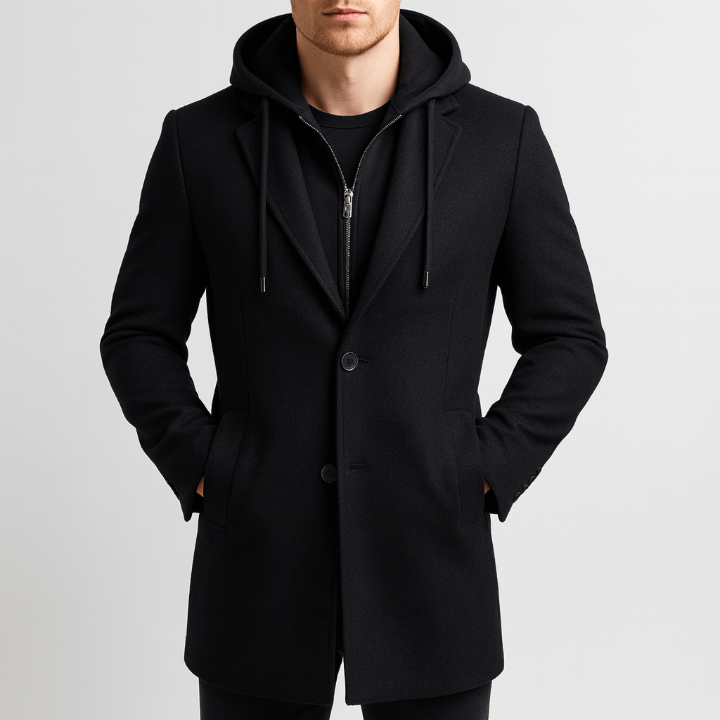 Stoneburry | Wool-blend double-breasted trench coat