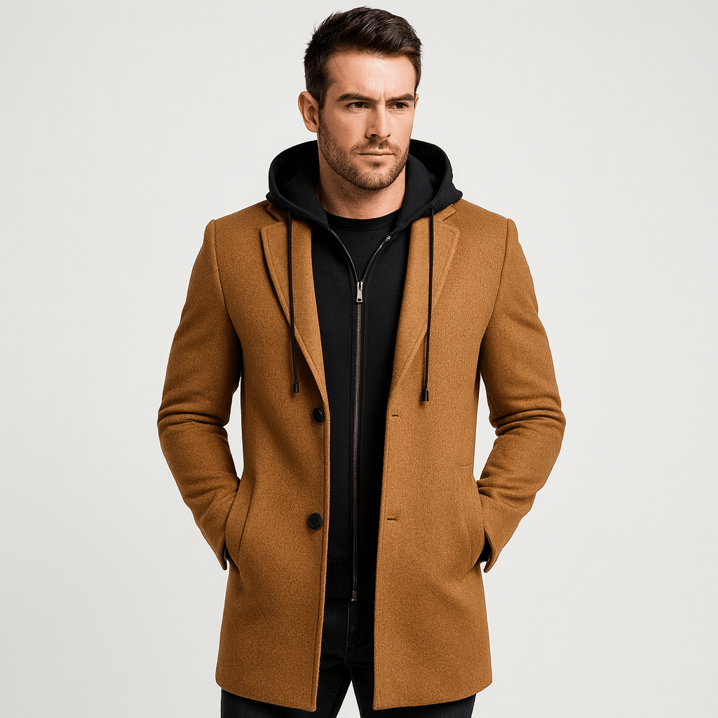 Stoneburry | Wool-blend double-breasted trench coat