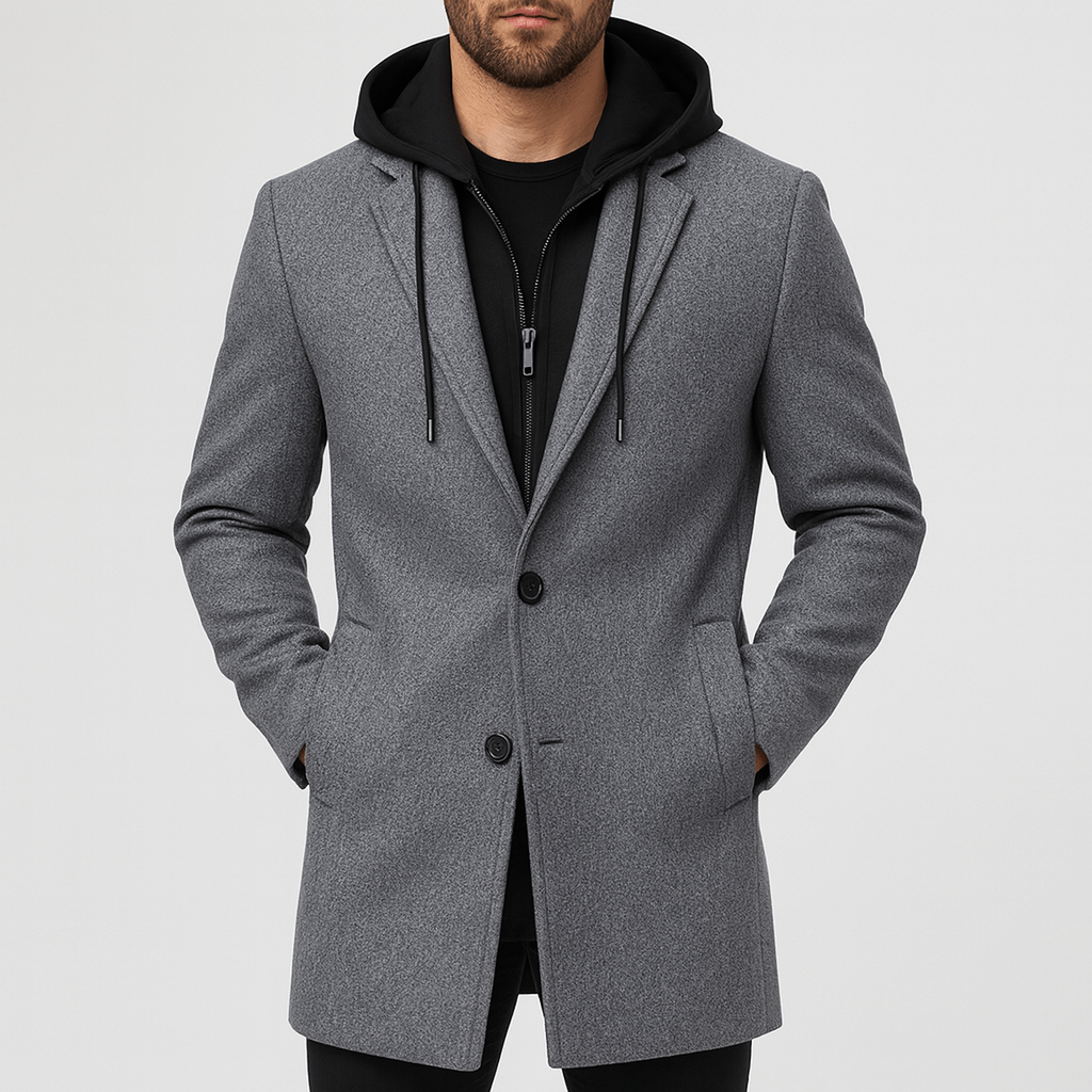 Stoneburry | Wool-blend double-breasted trench coat