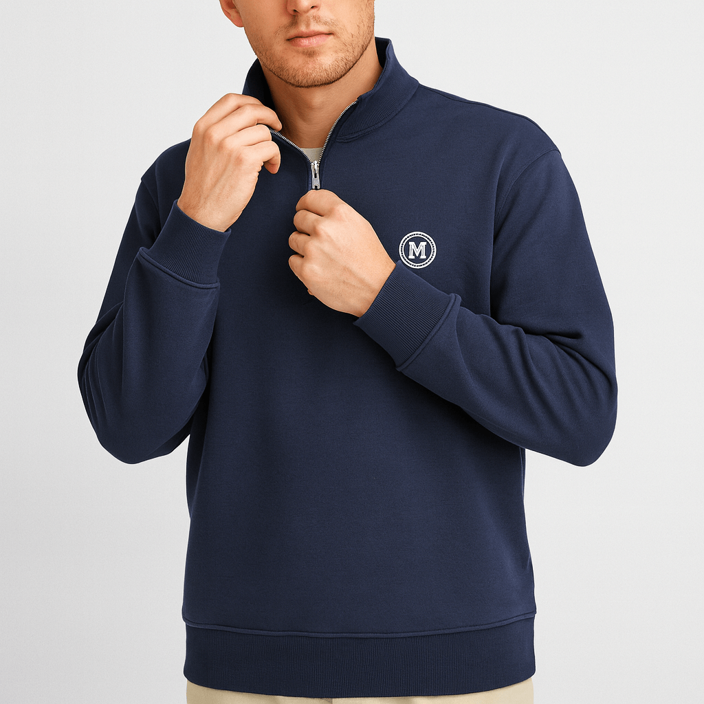 Stoneburry | Soft Cotton Zip Up Hoodie