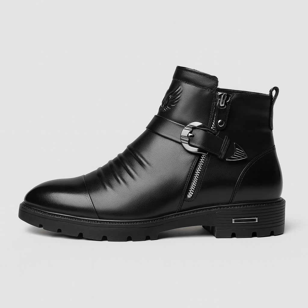 Stoneburry | Slip-on PU leather boots