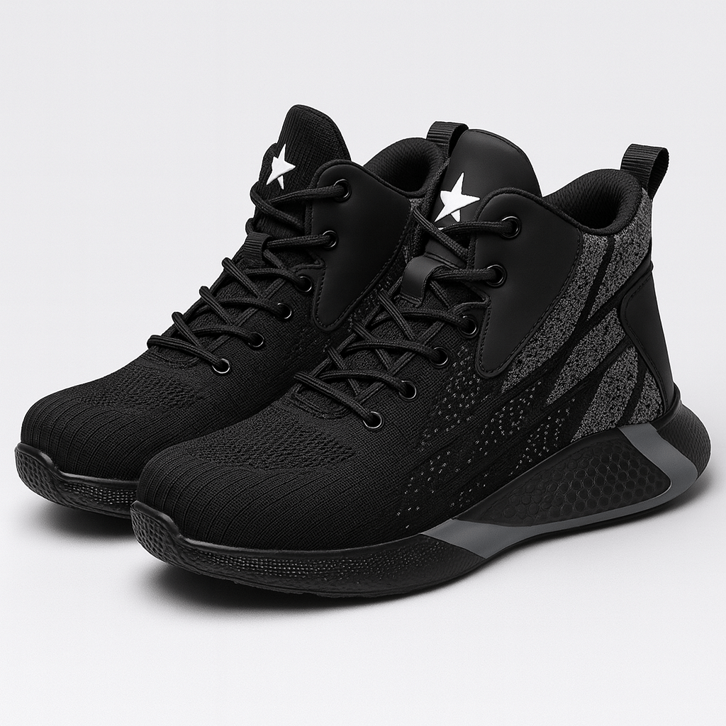 Stoneburry | Steel toe safety shoes with shock-absorbing sole