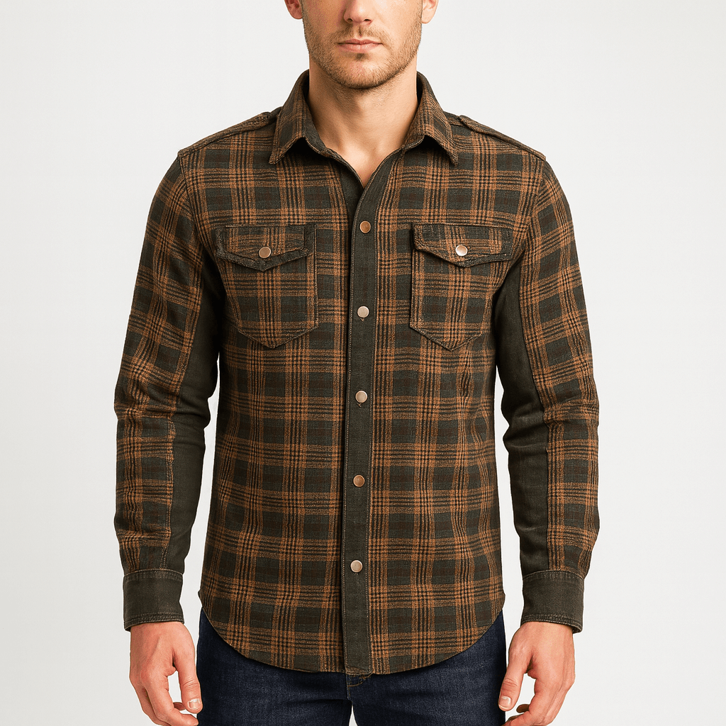 Stoneburry | Stylish Plaid Button-Up Shirt