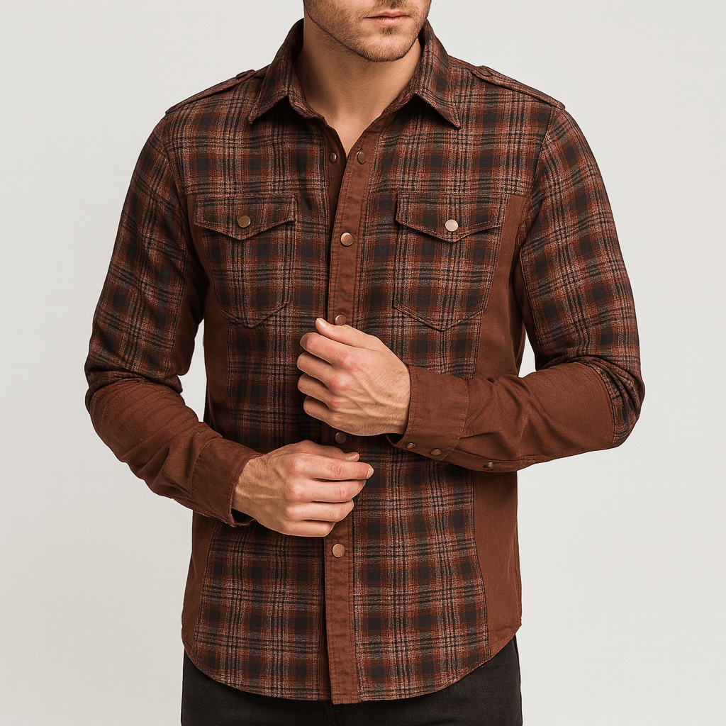 Stoneburry | Stylish Plaid Button-Up Shirt