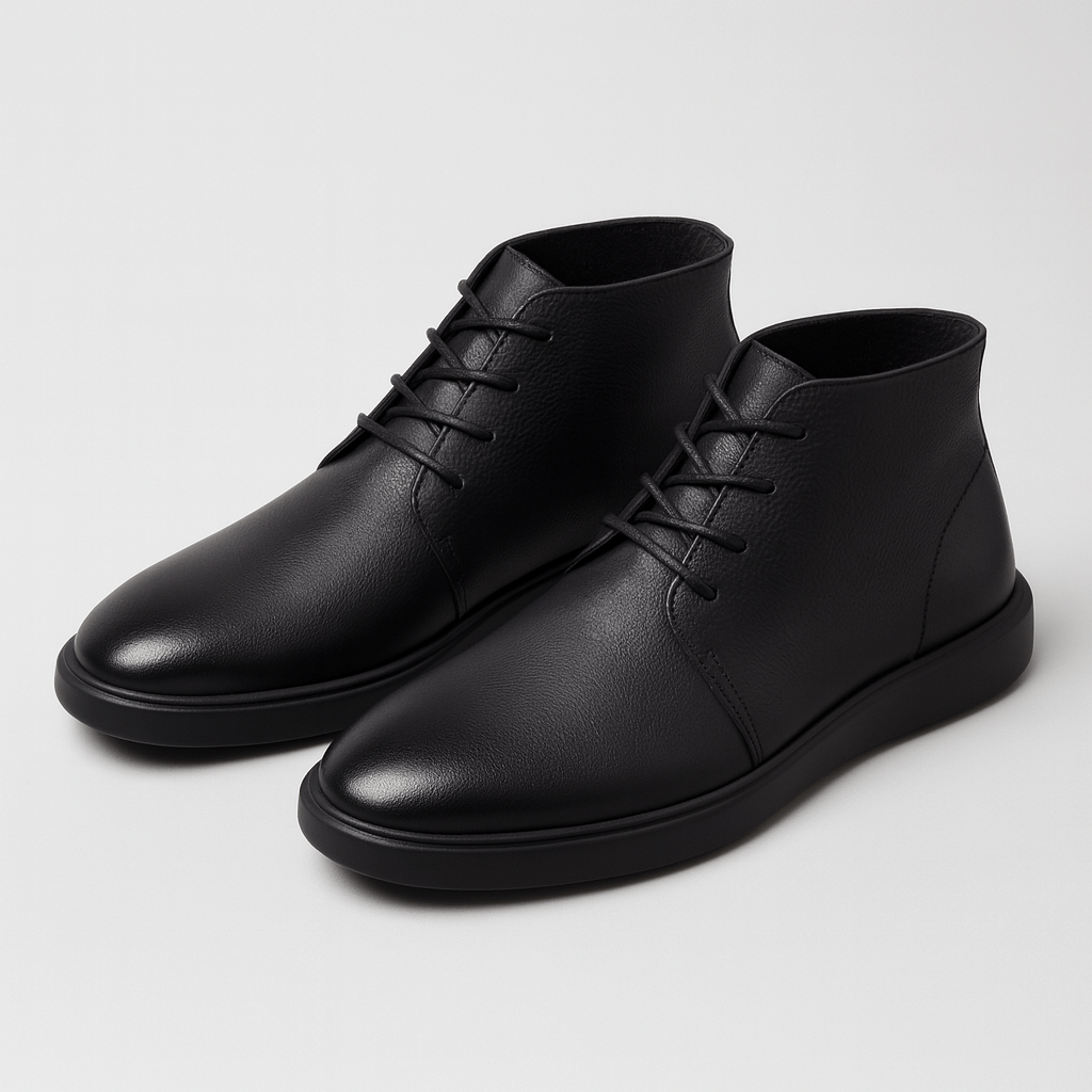 Stoneburry | Smooth leather lace-up boots