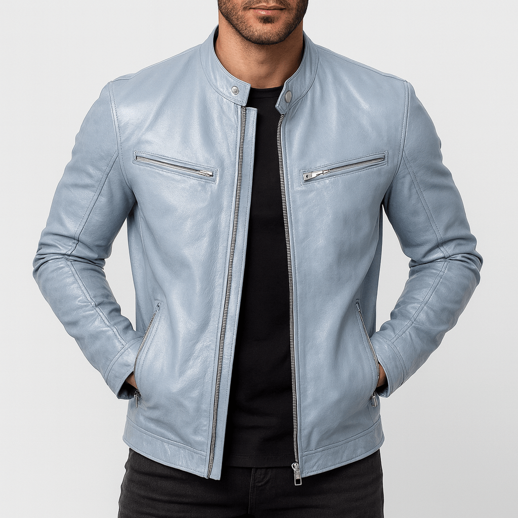 Stoneburry | Leather Zip Jacket