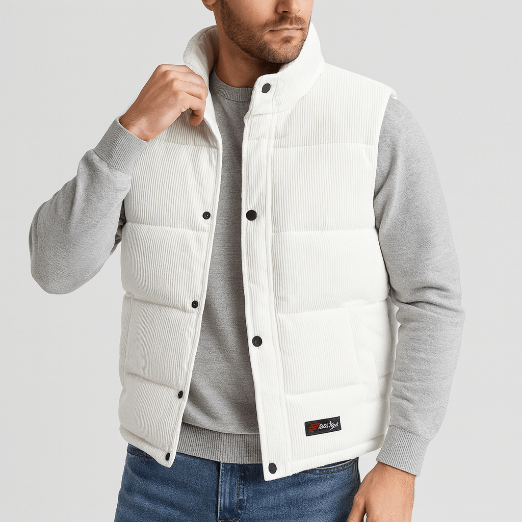 Stoneburry | Quilted corduroy vest