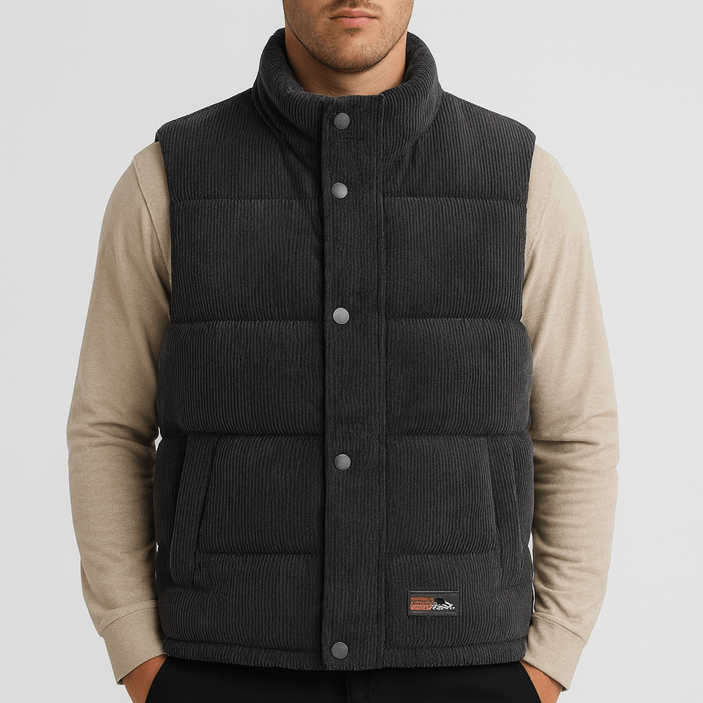 Stoneburry | Quilted corduroy vest