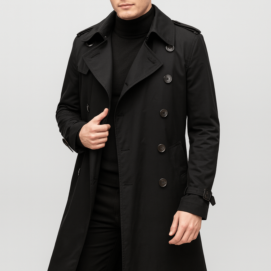 Stoneburry | Tailored fit double-breasted trench coat