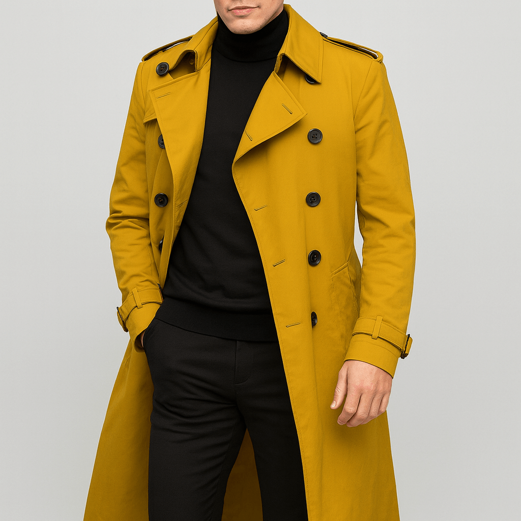 Stoneburry | Tailored fit double-breasted trench coat