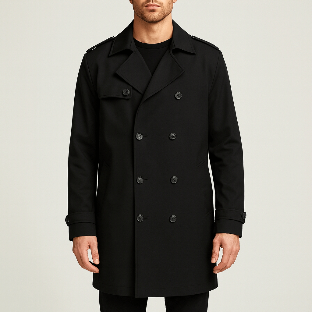 Stoneburry | Double-breasted trench coat with storm flap