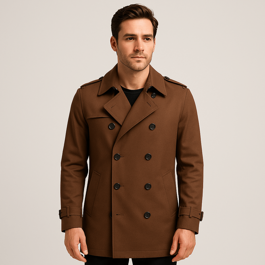Stoneburry | Double-breasted trench coat with storm flap