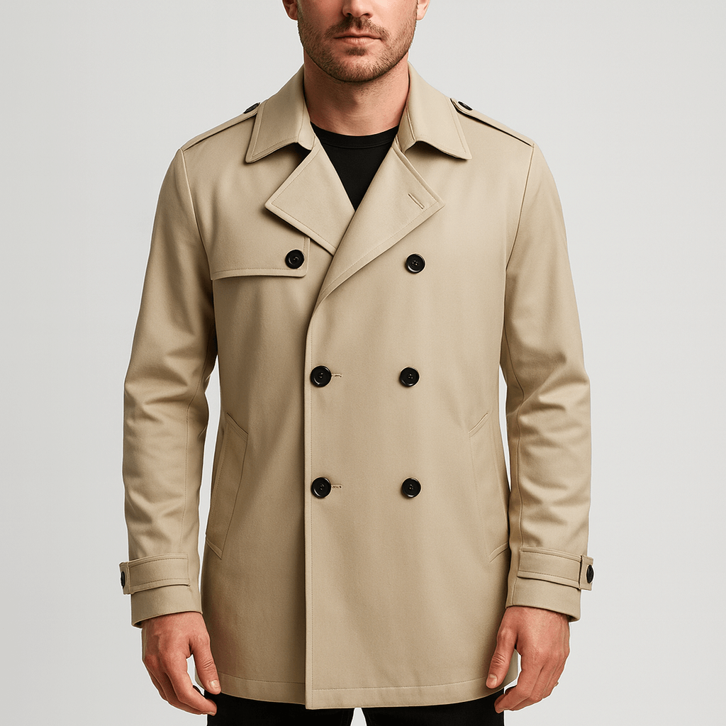 Stoneburry | Double-breasted trench coat with storm flap