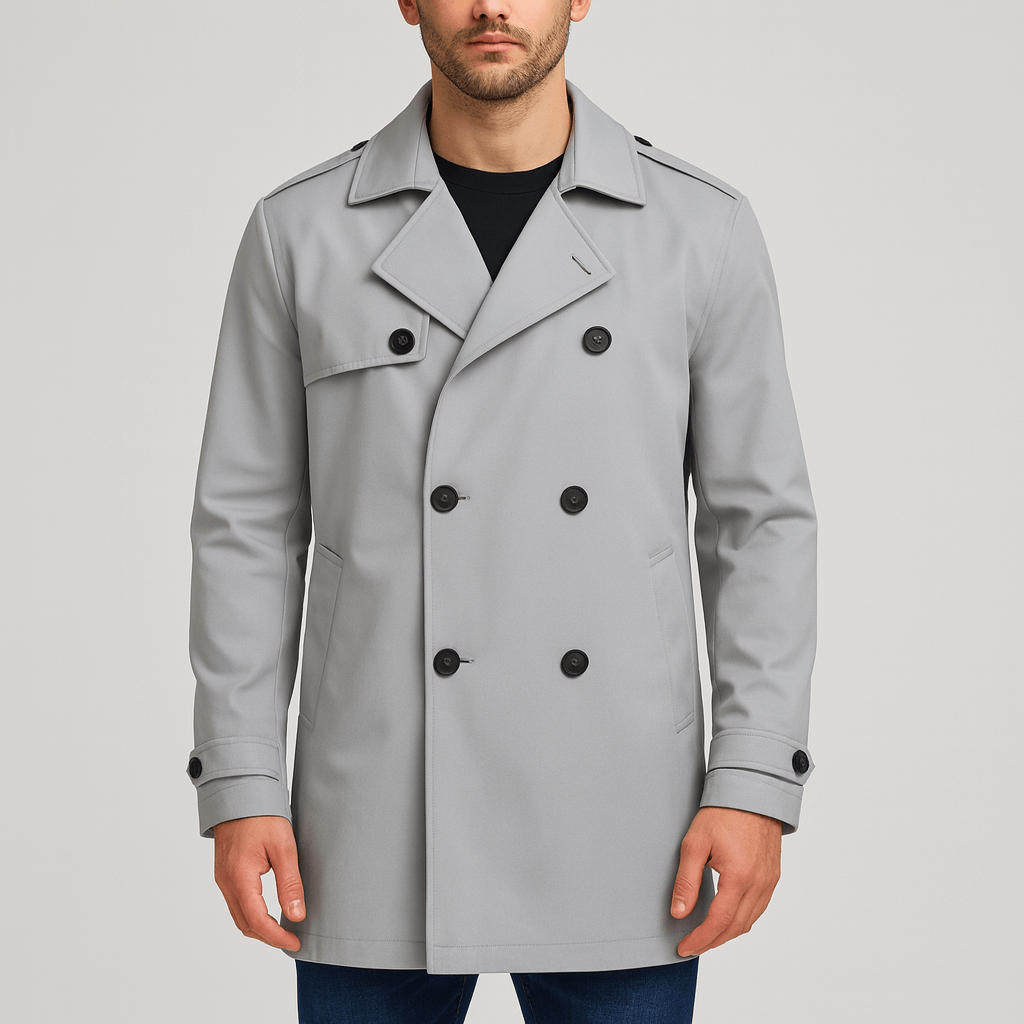 Stoneburry | Double-breasted trench coat with storm flap