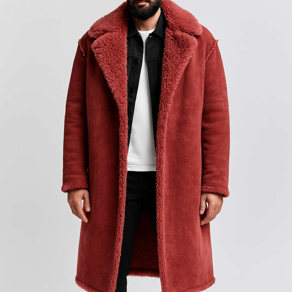 Stoneburry | Shearling lined oversized trench coat