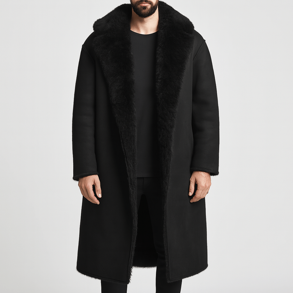 Stoneburry | Shearling lined oversized trench coat