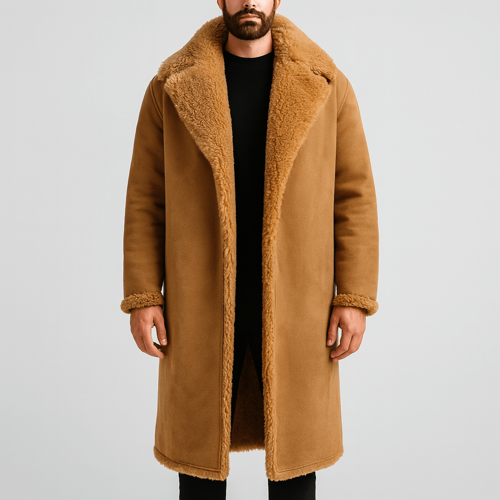 Stoneburry | Shearling lined oversized trench coat