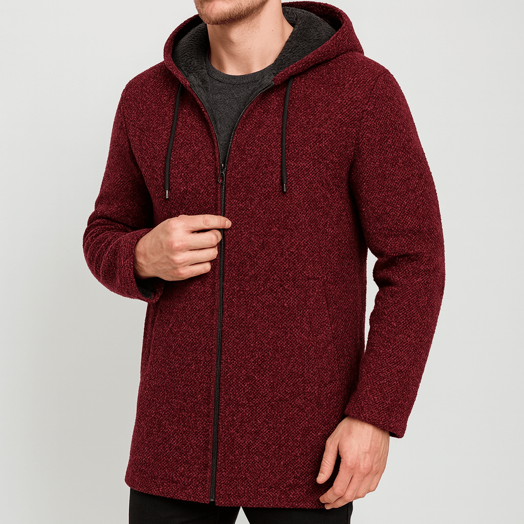 Stoneburry | Long fleece jacket with zip closure