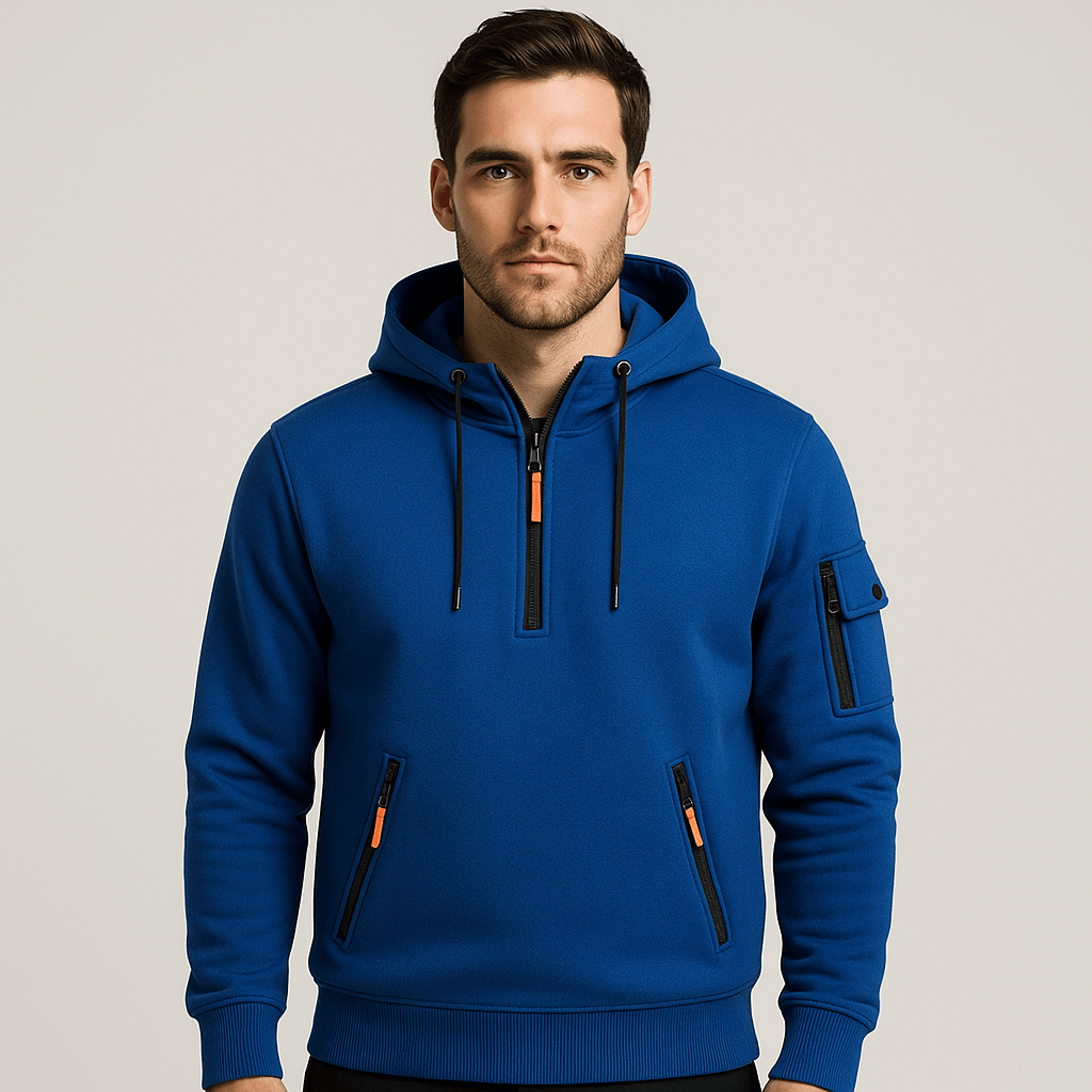 Stoneburry | Half-zip urban utility hoodie