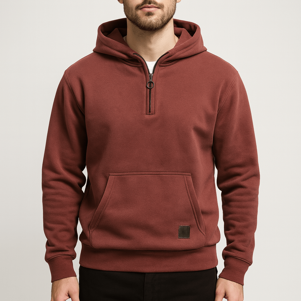 Stoneburry | Half-zip hoodie with pocket