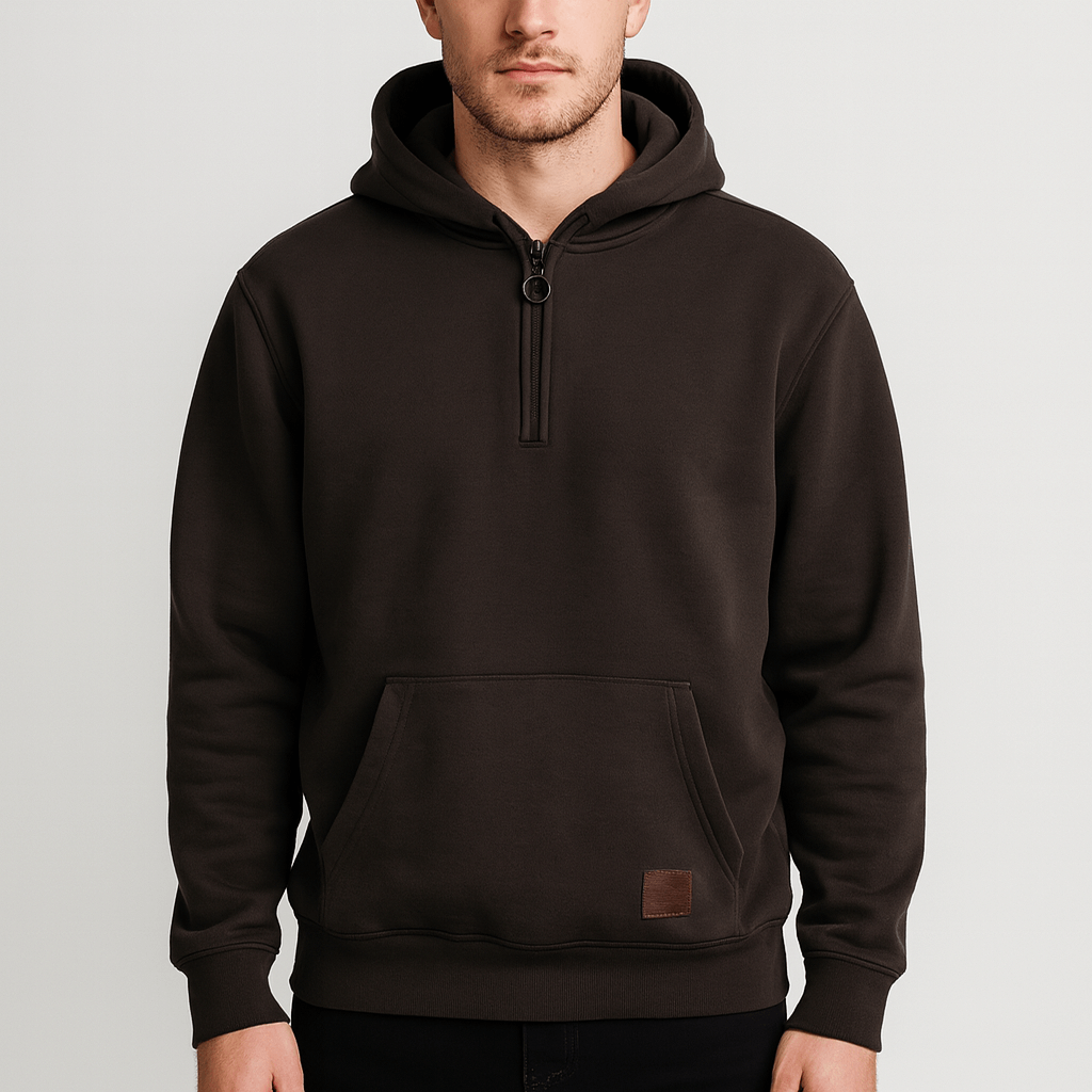 Stoneburry | Half-zip hoodie with pocket