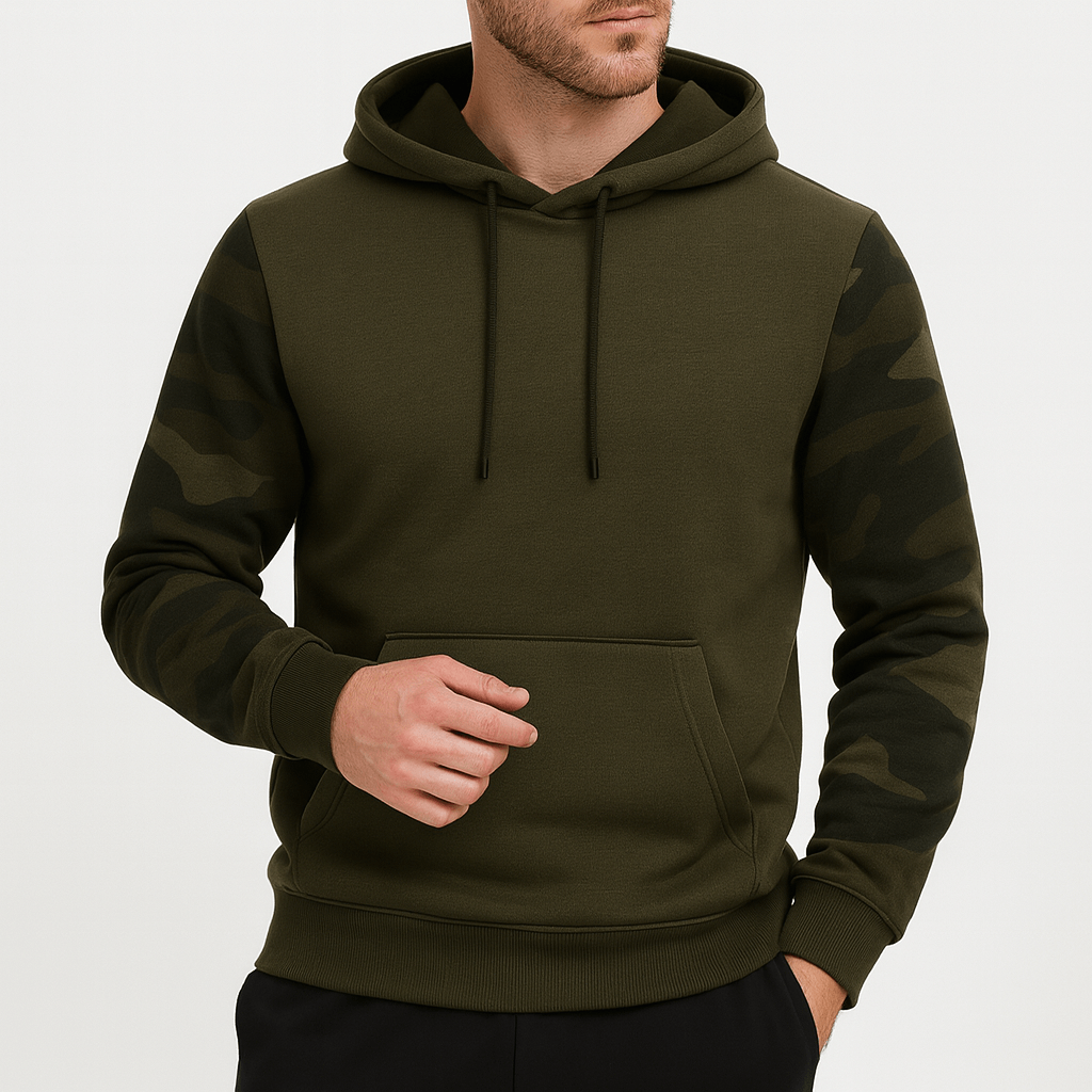 Stoneburry | Camouflage insulated hoodie