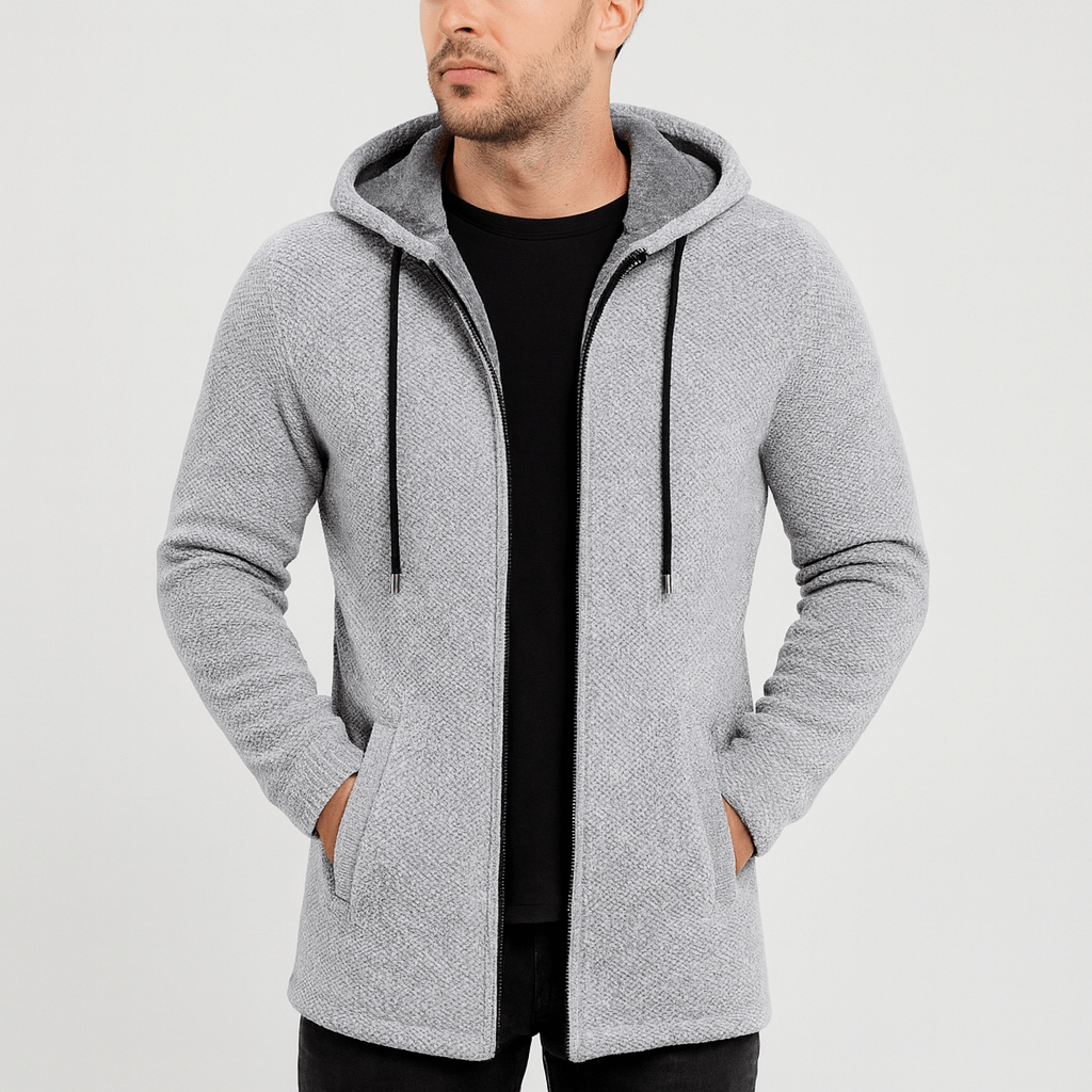 Stoneburry | Soft Chenille Knit Hooded Cardigan