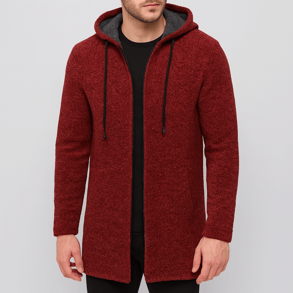 Stoneburry | Soft Chenille Knit Hooded Cardigan