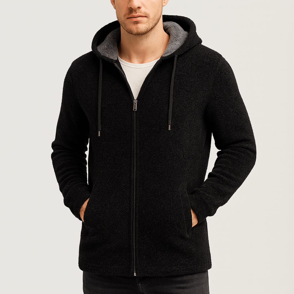 Stoneburry | Soft Chenille Knit Hooded Cardigan