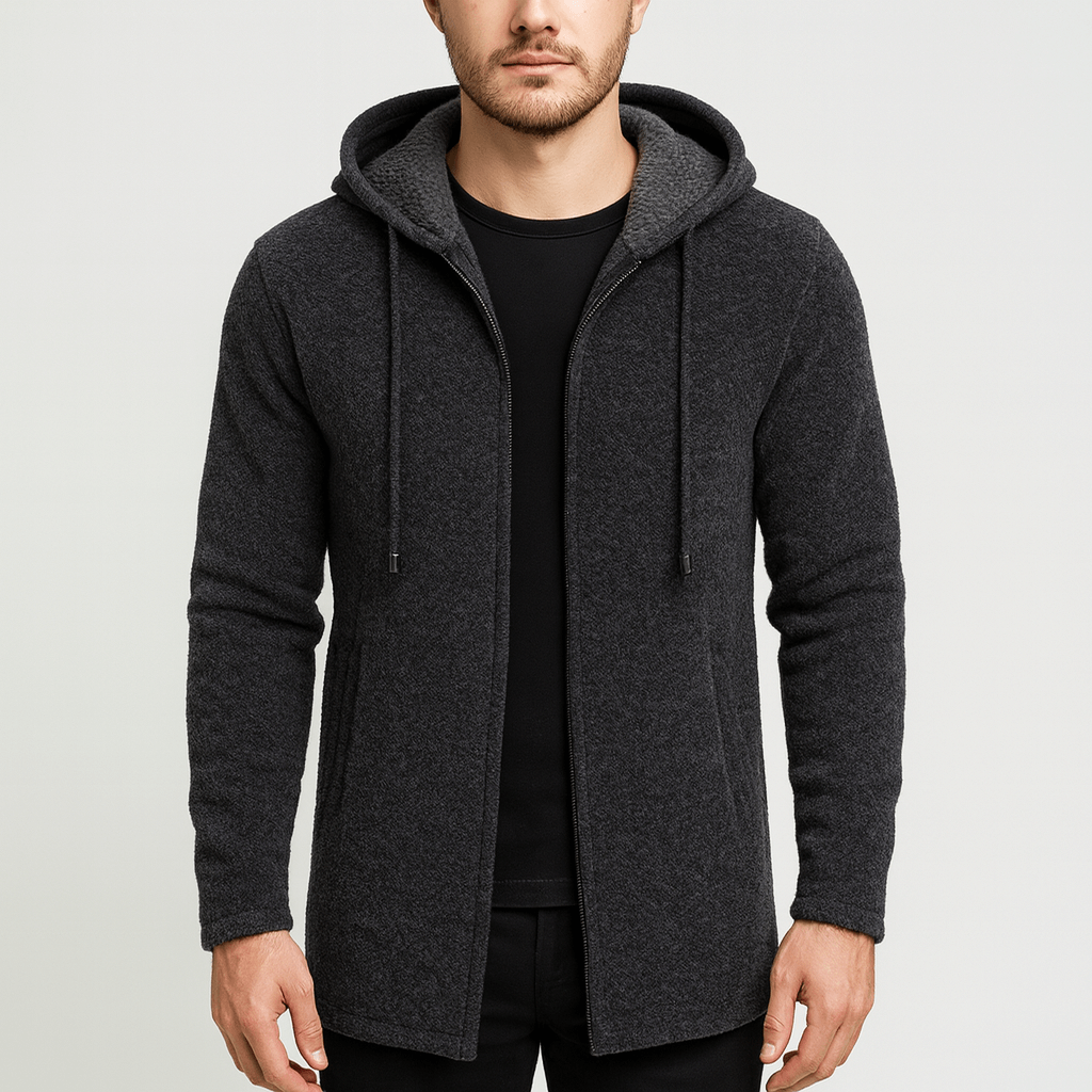 Stoneburry | Soft Chenille Knit Hooded Cardigan