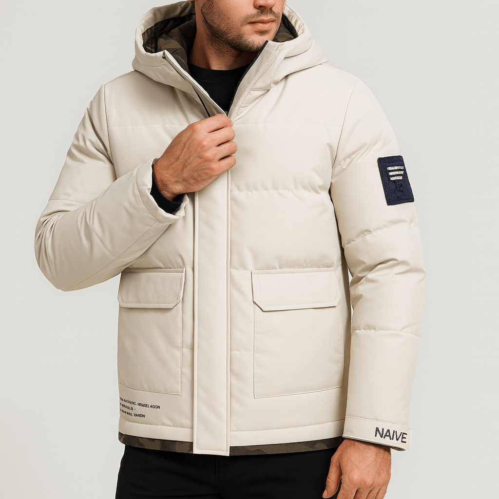 Stoneburry | Insulated hooded puffer jacket