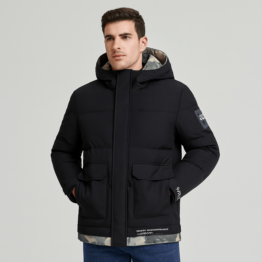 Stoneburry | Insulated hooded puffer jacket