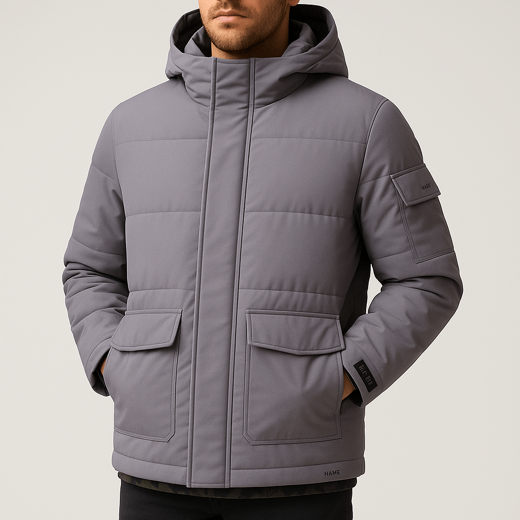 Stoneburry | Insulated hooded puffer jacket