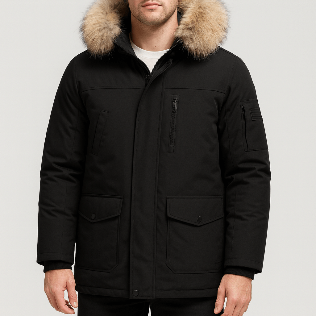 Stoneburry | Insulated parka with faux fur hood