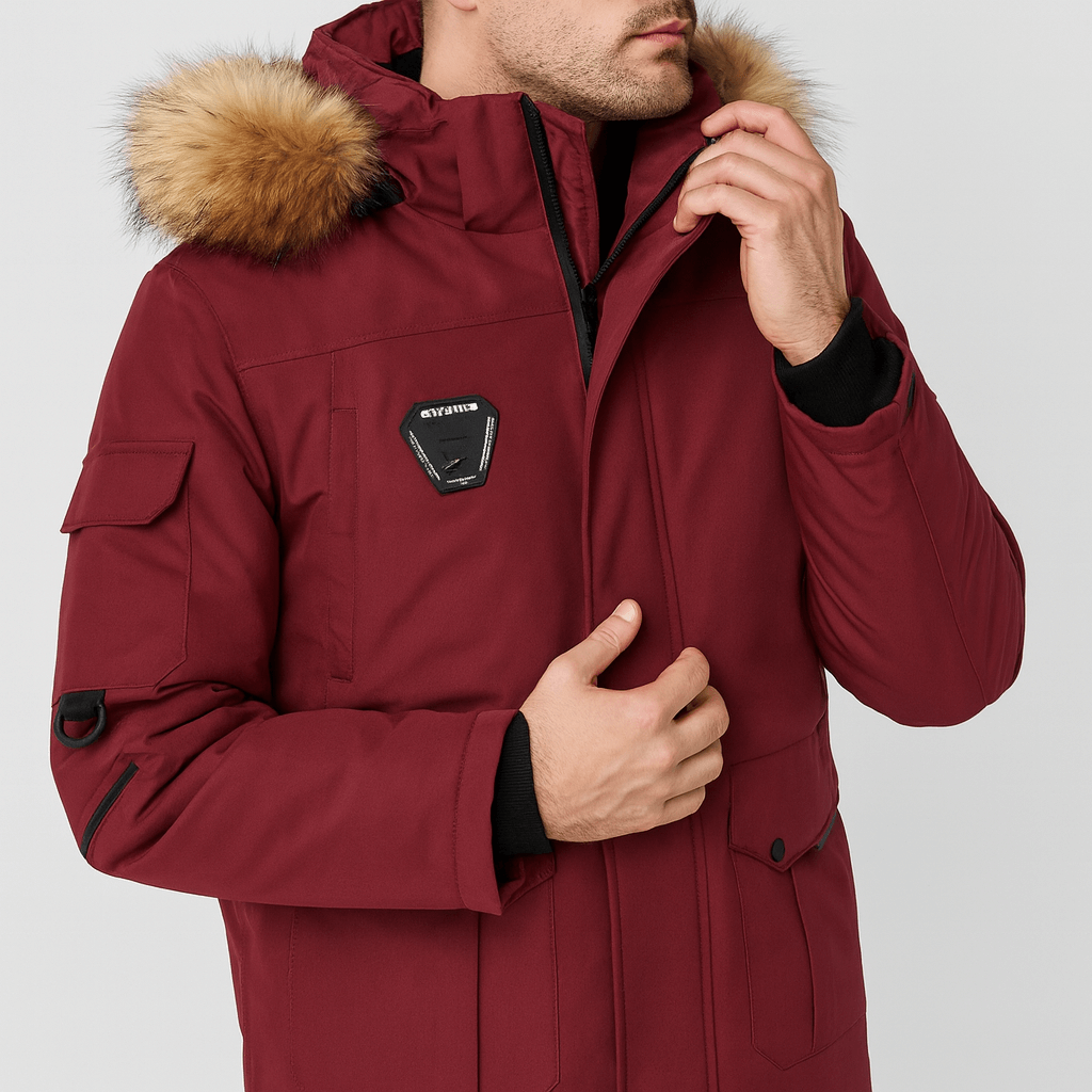 Stoneburry | Insulated parka with faux fur hood