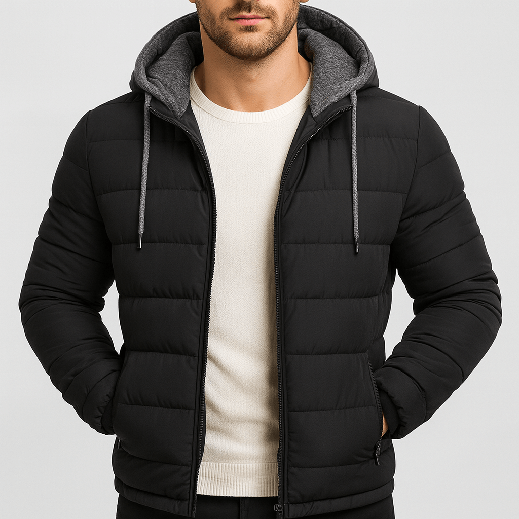 Stoneburry | Insulated lightweight winter coat with zipper hood