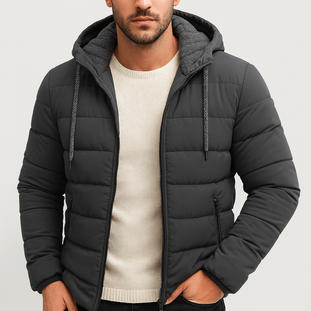 Stoneburry | Insulated lightweight winter coat with zipper hood