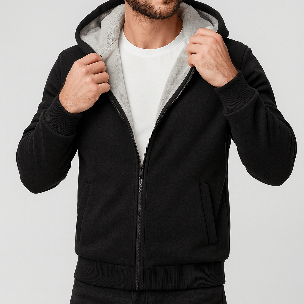 Stoneburry | Fleece lined hooded jacket