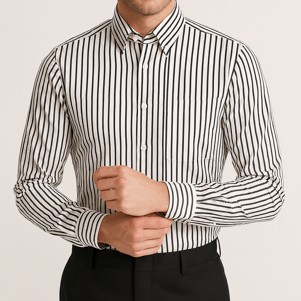 Stoneburry | Tailored fit striped dress shirt