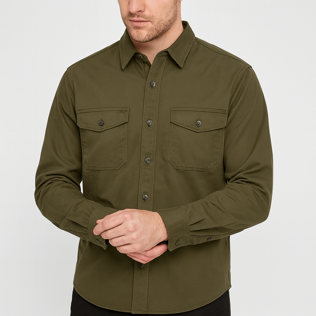 Stoneburry | Utility-inspired long sleeve shirt
