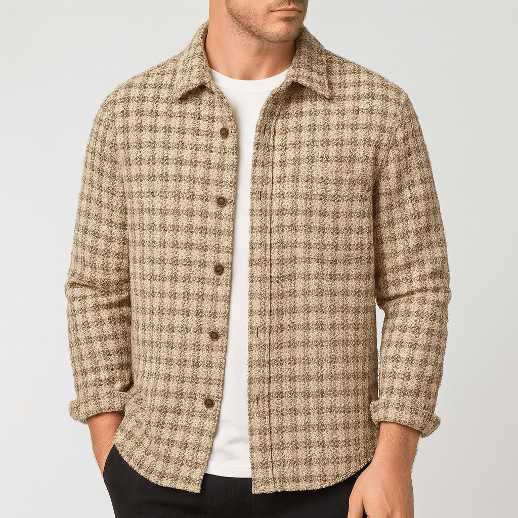 Stoneburry | Textured check overshirt