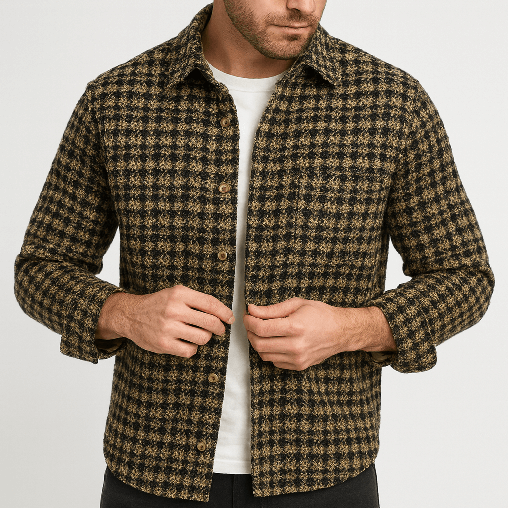 Stoneburry | Textured check overshirt