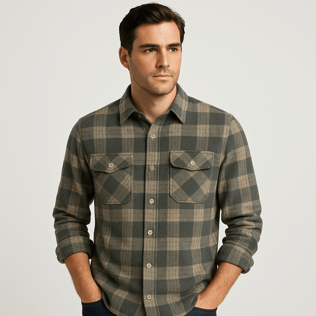 Stoneburry | Classic long-sleeve button-front shirt