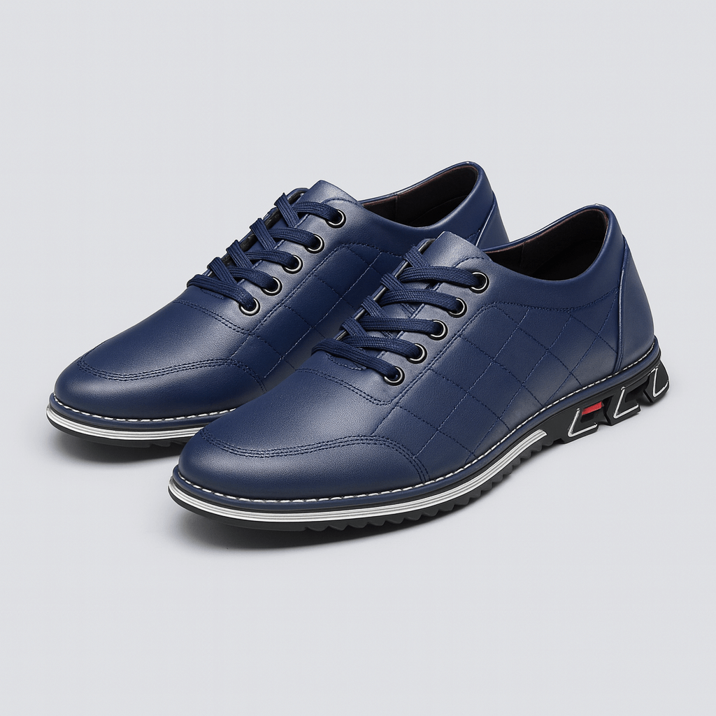Stoneburry | Quilted lace-up casual shoes
